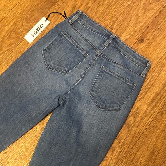 L’Agence High Line Skinny High Rise Light Medium Wash Distressed Jeans Size 25 - Picture 5 of 10
